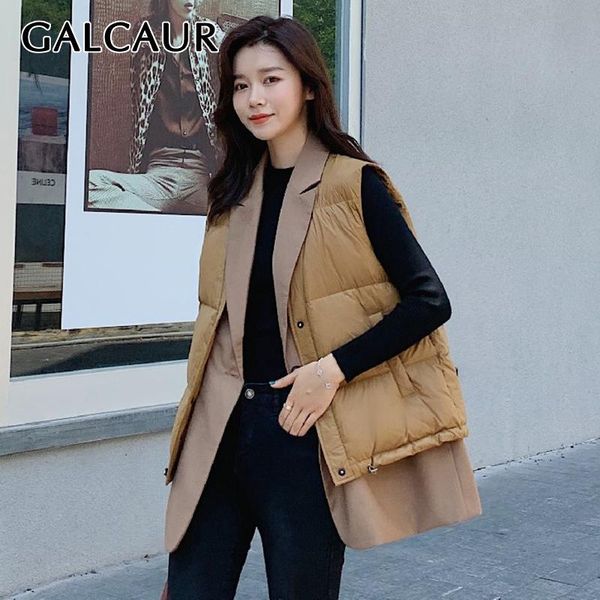 galcaur patchwork vest for women v neck sleeveless casual pockets loose thick korean vests female 2020 winter clothing new tide, Black;white
galcaur patchwork vest for women v neck sleeveless casual pockets loose thick korean vests female 2020 winter clothing new tide, Black;white