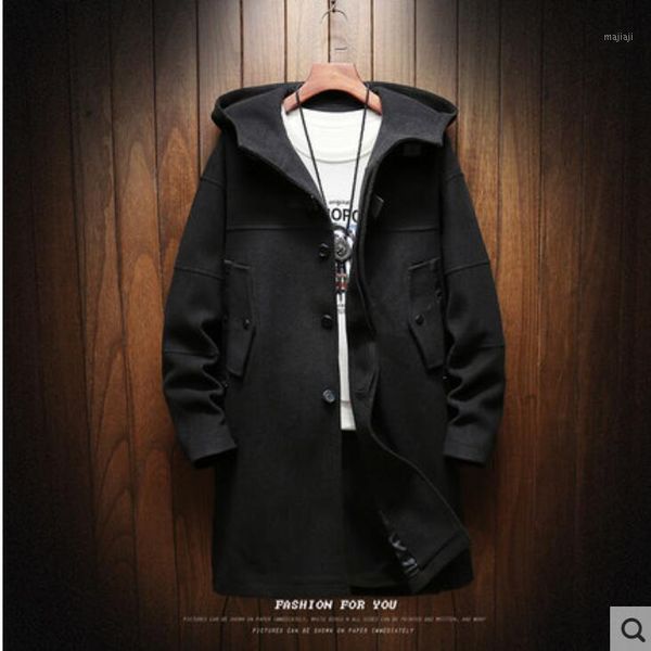 men's trench coats 2021 men's windbreaker winter mid-long outerwear trend korean version loose size student's fabric overcoat, Tan;black
men's trench coats 2021 men's windbreaker winter mid-long outerwear trend korean version loose size student's fabric overcoat, Tan;black