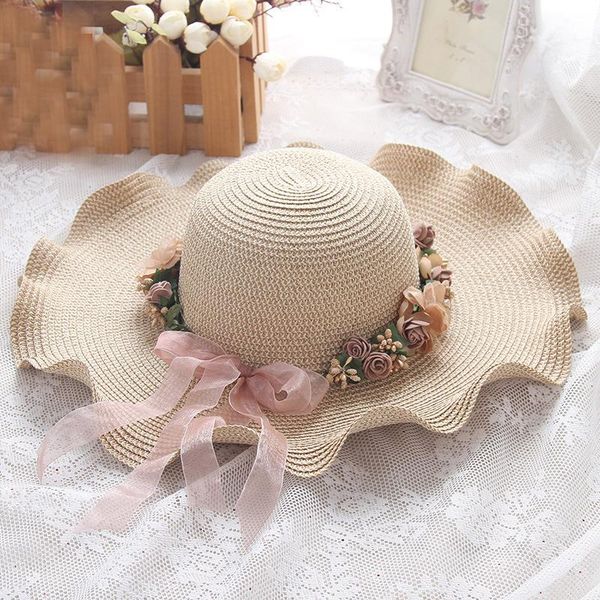 wide brim hats ht1689 korea style women for summer solid anti-uv floppy ladies flower garland beach sun hat, Blue;gray
wide brim hats ht1689 korea style women for summer solid anti-uv floppy ladies flower garland beach sun hat, Blue;gray
