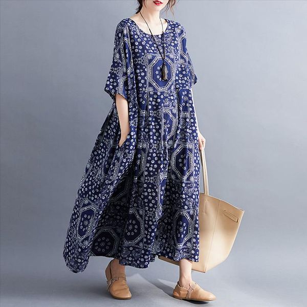 floral print one piece baggy women summer dresses and sundress o neck short sleeve midi mori girl cotton linen vestidos, Black;gray
floral print one piece baggy women summer dresses and sundress o neck short sleeve midi mori girl cotton linen vestidos, Black;gray