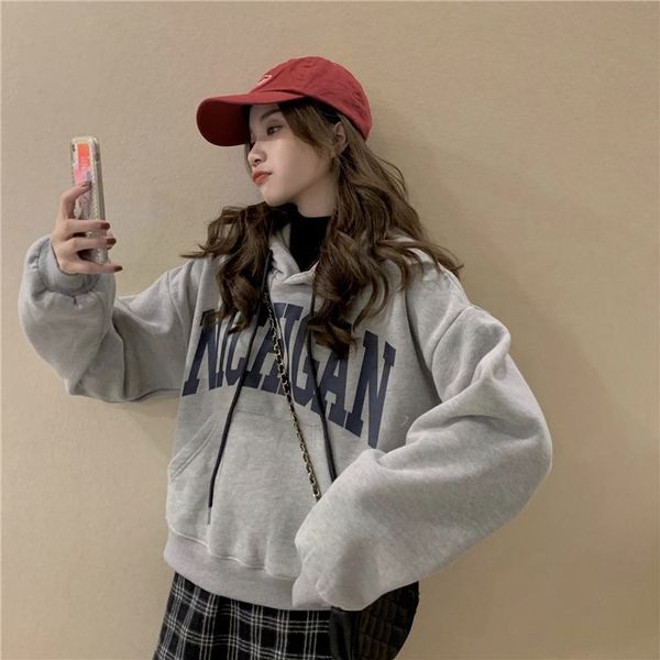 korean autumn winter new version of small students loose thin, plush and thickened coat short sweater women fashion ins, Black
korean autumn winter new version of small students loose thin, plush and thickened coat short sweater women fashion ins, Black