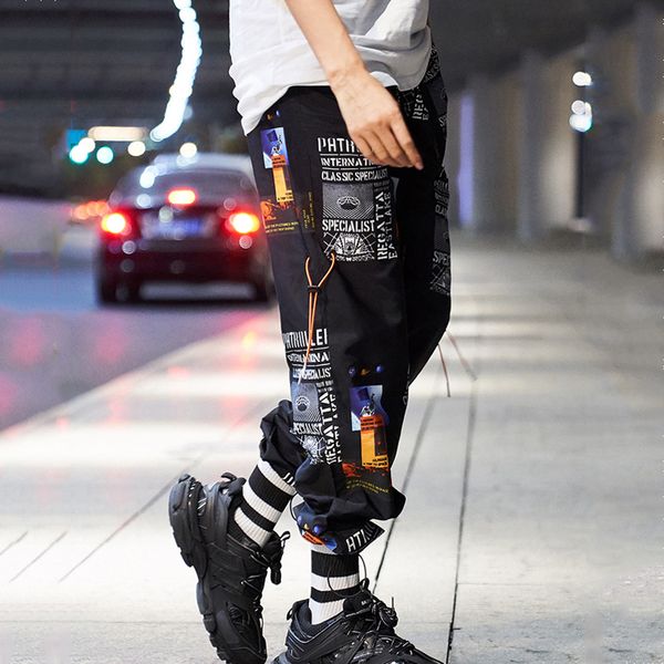 2019 nieuwe high street modieuze gedrukt mannen jogger broek hip hop homens casual bermuda harembroek joggingbroek streetwear, Black
2019 nieuwe high street modieuze gedrukt mannen jogger broek hip hop homens casual bermuda harembroek joggingbroek streetwear, Black