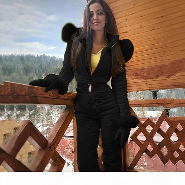 women fashion casual thick snowboard skisuit outdoor sports zipper ski suit, Black
women fashion casual thick snowboard skisuit outdoor sports zipper ski suit, Black