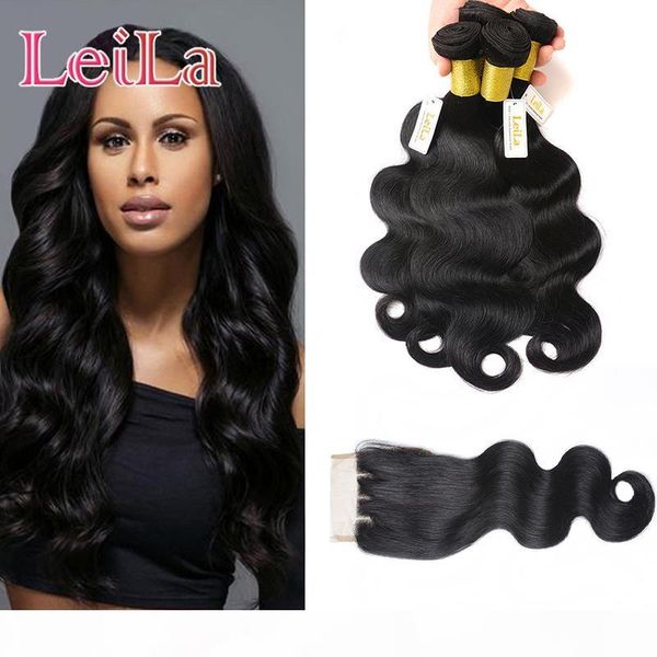malaysian virgin hair body wave 4 bundles with lace closure 5 pieces human hair natural color unprocessed human hair ing, Black;brown 
malaysian virgin hair body wave 4 bundles with lace closure 5 pieces human hair natural color unprocessed human hair ing, Black;brown