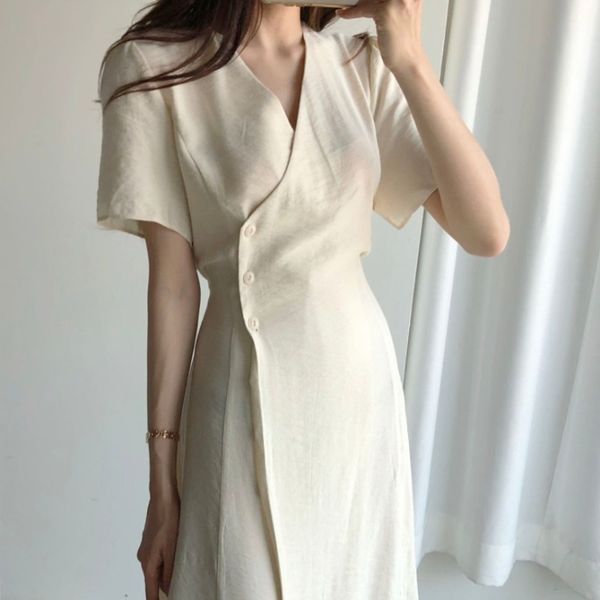 french small fragrance fashion v-neck dress with waist closing and slim skirt, Black;gray
french small fragrance fashion v-neck dress with waist closing and slim skirt, Black;gray