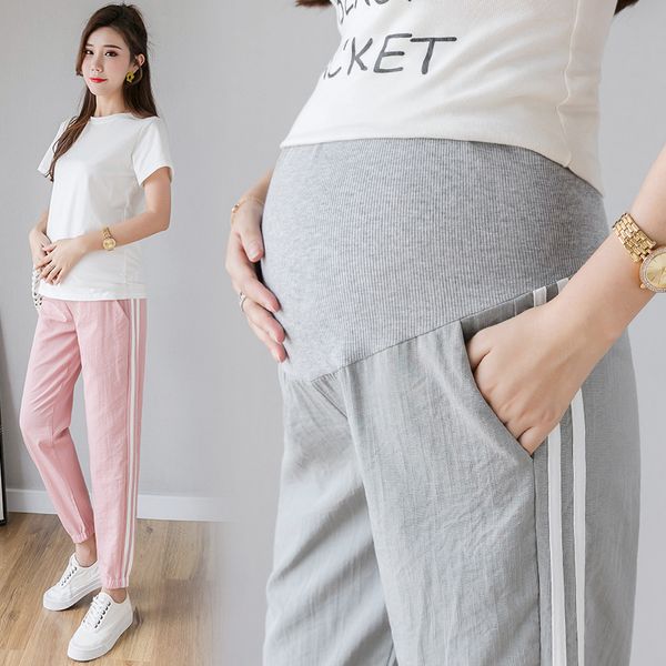 3126# spring summer fashion maternity jogger pants elastic waist belly pants clothes for pregnant women thin pregnancy trousers lj201114, White
3126# spring summer fashion maternity jogger pants elastic waist belly pants clothes for pregnant women thin pregnancy trousers lj201114, White