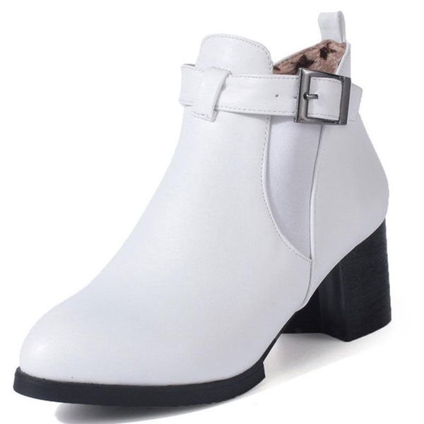 boots lady round toe women's low shoes high heel ankle rubber leather solid short plush elastic band pu riding, Black
boots lady round toe women's low shoes high heel ankle rubber leather solid short plush elastic band pu riding, Black