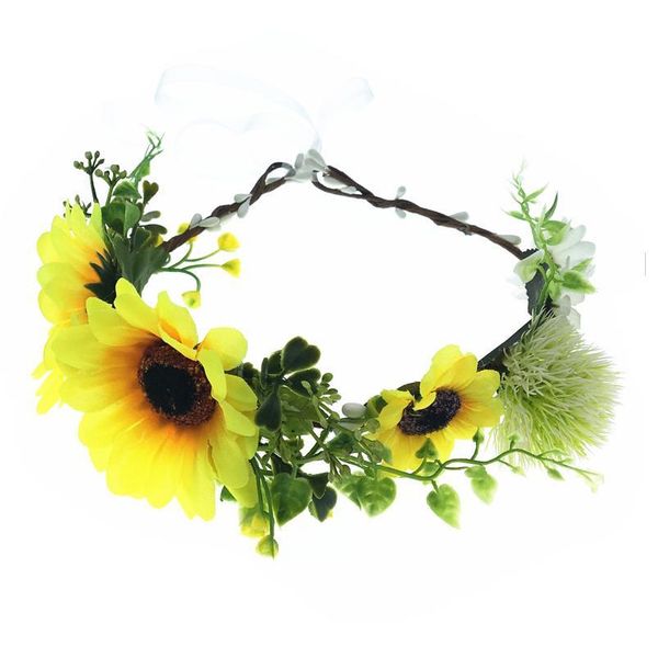 women wedding headwear hair accessories sun flower wreath crown festival headband hat decoration adjustable floral jlllrn
women wedding headwear hair accessories sun flower wreath crown festival headband hat decoration adjustable floral jlllrn