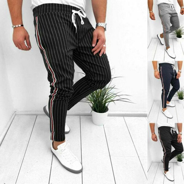new 2020 men's casual pants ankle-length elastic strap striped jogger sports fitness sweatpants long pants1, Black
new 2020 men's casual pants ankle-length elastic strap striped jogger sports fitness sweatpants long pants1, Black