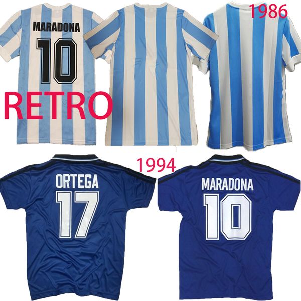 

argentina soccer jerseys 1978 1986 1996 1994 1998 2006 2014 messi maradona retro caniggia batistuta riquelme ortega home away football shir, Black