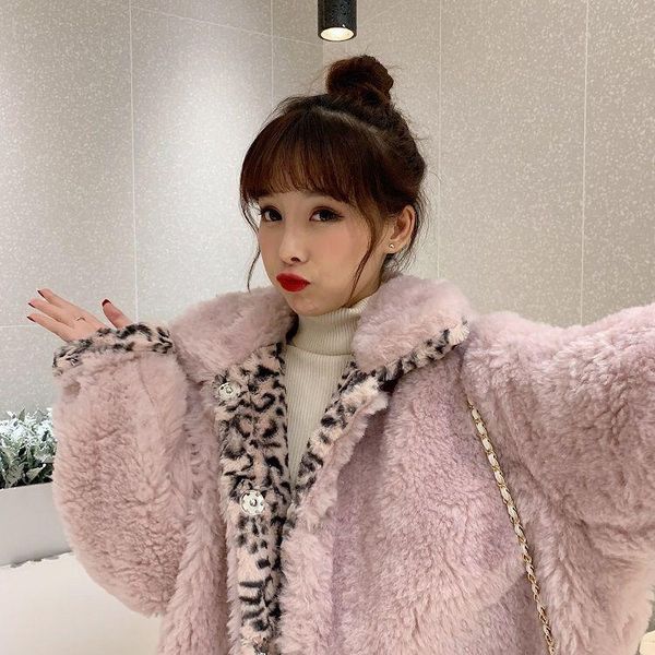 women 2021 autumn winter double sided wear casual fake fur coat fashion lambswool faux fur jacket new female loose overcoat s805, Black
women 2021 autumn winter double sided wear casual fake fur coat fashion lambswool faux fur jacket new female loose overcoat s805, Black