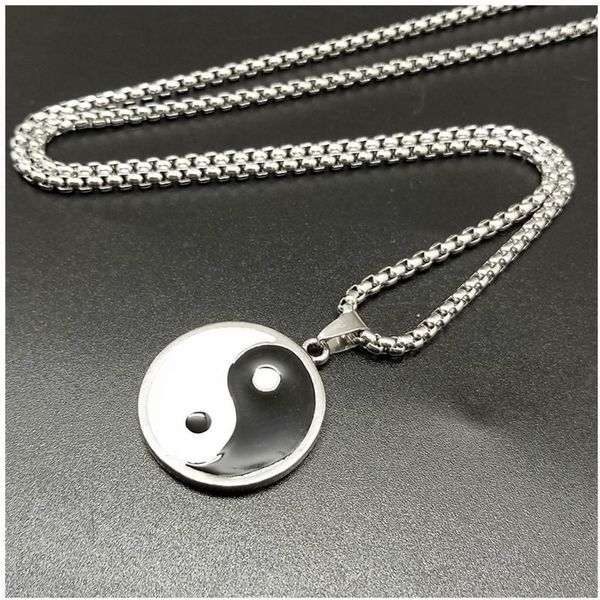 brand taiji vegetarian pattern pendant chinese hip-hop titanium steel necklaces tide men pendant hip hop gothic long1, Silver
brand taiji vegetarian pattern pendant chinese hip-hop titanium steel necklaces tide men pendant hip hop gothic long1, Silver