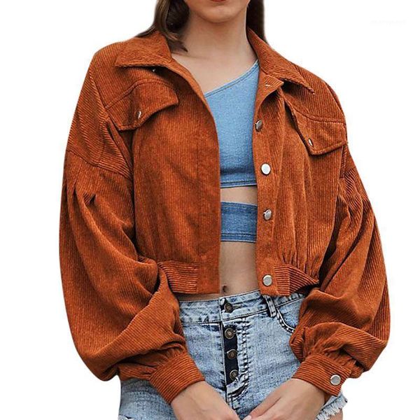 women's jackets women corduroy patchwork lapel slim short ladies long sleeve single breasted coat1, Black;brown
women's jackets women corduroy patchwork lapel slim short ladies long sleeve single breasted coat1, Black;brown