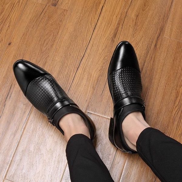 mazefeng 2019 men leather shoes mens pointed toe dress shoes formal slip on printing sandals man plus size 38-47, Black
mazefeng 2019 men leather shoes mens pointed toe dress shoes formal slip on printing sandals man plus size 38-47, Black