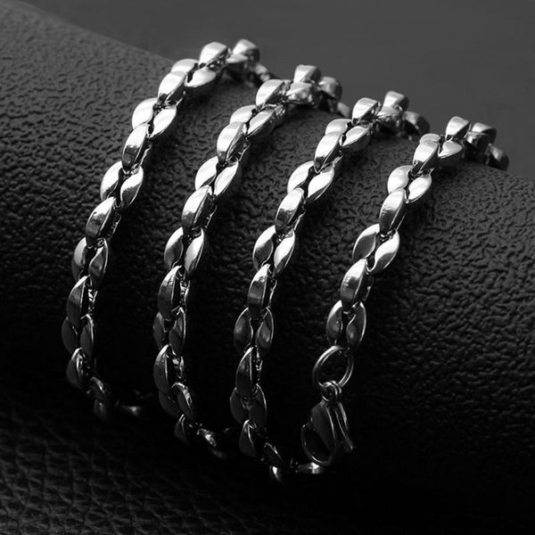 chains fashion 5mm coffee bean chain necklaces retro jewelry christmas gift for men women vintage 60cm stainless steel chokers 2021, Silver
chains fashion 5mm coffee bean chain necklaces retro jewelry christmas gift for men women vintage 60cm stainless steel chokers 2021, Silver