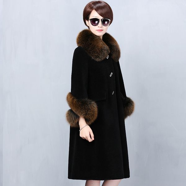 royal fur women's korean sheep's hair cut, fox skin, turtleneck jacket, clothes, 2020, winter woman's coat, qwj9, Black
royal fur women's korean sheep's hair cut, fox skin, turtleneck jacket, clothes, 2020, winter woman's coat, qwj9, Black