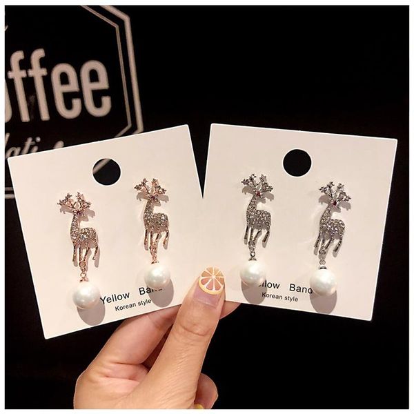 dangle & chandelier korean version of earrings temperament elk s925 silver needle pearl personality fashion female
dangle & chandelier korean version of earrings temperament elk s925 silver needle pearl personality fashion female