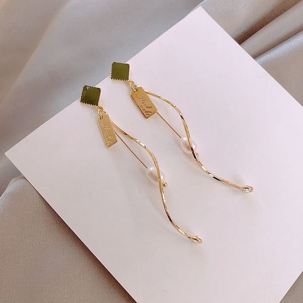 fashion 925 silver needle simple spiral pearl long fringe earrings fashionable hong kong style niche street searrings womens fas, Golden
fashion 925 silver needle simple spiral pearl long fringe earrings fashionable hong kong style niche street searrings womens fas, Golden