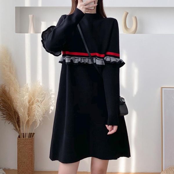 casual dresses japan style korean fashion dress elegant spring autumn the simple loose thin s contrast splicing, Black;gray
casual dresses japan style korean fashion dress elegant spring autumn the simple loose thin s contrast splicing, Black;gray