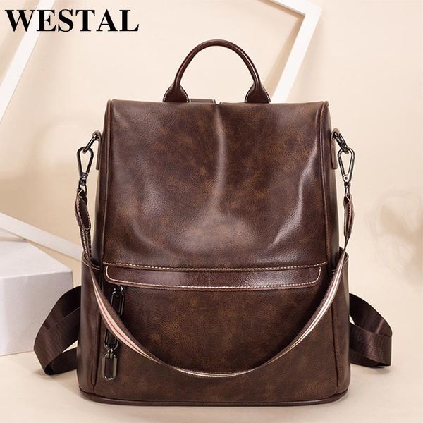 wetsal vintage women's backpack for lapfemale backpack genuine leather school bag for girls shopping travel backpack women
wetsal vintage women's backpack for lapfemale backpack genuine leather school bag for girls shopping travel backpack women