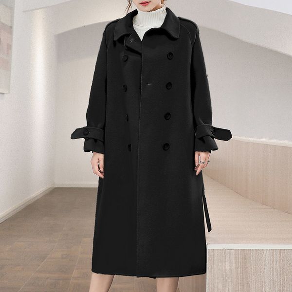 2021 new korean version overcoat autumn winter fashion designer double breasted lapel woolen coat r1uf, Black
2021 new korean version overcoat autumn winter fashion designer double breasted lapel woolen coat r1uf, Black