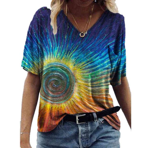 women's t-shirt 2022 summer women's abstract printing v-neck pocket short sleeve t-shirt blouse, White
women's t-shirt 2022 summer women's abstract printing v-neck pocket short sleeve t-shirt blouse, White