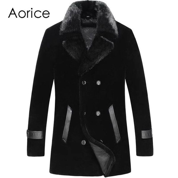 men's jackets aorice mt8106 natural real fur lamb wool coat for men short collar casual shearling genuine leather jacket warm thick, Black;brown
men's jackets aorice mt8106 natural real fur lamb wool coat for men short collar casual shearling genuine leather jacket warm thick, Black;brown