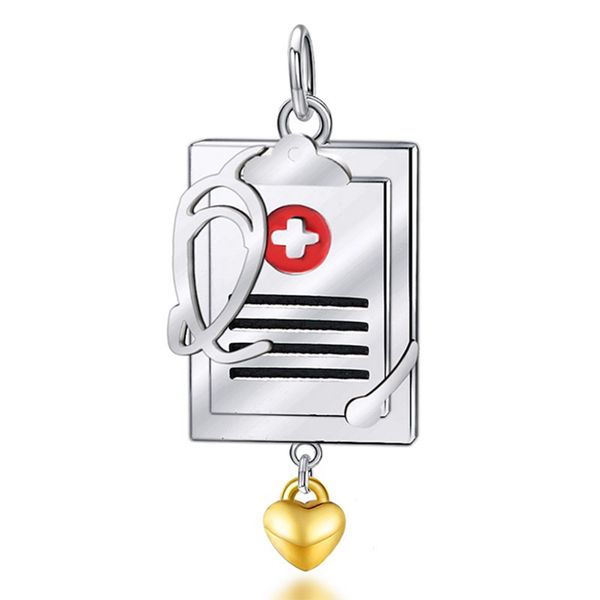 original s925 sterling silver nurse stethoscope beads bracelet pendant charms diy jewelry accessories wholesale, Black
original s925 sterling silver nurse stethoscope beads bracelet pendant charms diy jewelry accessories wholesale, Black