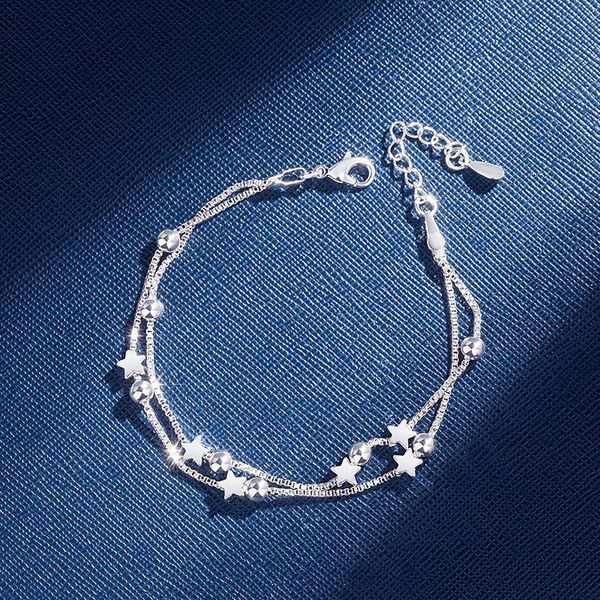 star bracelet lady double star transfer bead bracelet jewelry gift, Golden;silver
star bracelet lady double star transfer bead bracelet jewelry gift, Golden;silver