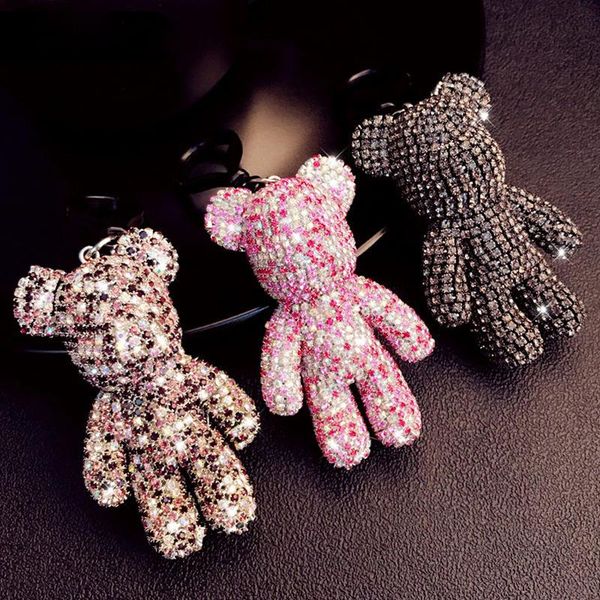 cartoon handmade violent bear keychain for keys diy craft rhinestone punk bear key chain holder cute bag charm keyring gifts, Silver
cartoon handmade violent bear keychain for keys diy craft rhinestone punk bear key chain holder cute bag charm keyring gifts, Silver