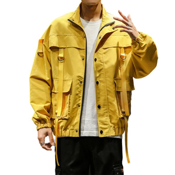 men spring new jacket mode autumn mens streetwear causal bluffs youth vitality male single coats hip hop jaqueta sspj, Black;brown
men spring new jacket mode autumn mens streetwear causal bluffs youth vitality male single coats hip hop jaqueta sspj, Black;brown