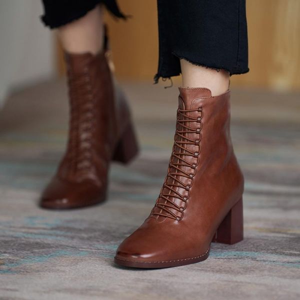boots genuine leather slip-on square toe women ankle platform shoes woman handmade size 34-40 cross-tied, Black
boots genuine leather slip-on square toe women ankle platform shoes woman handmade size 34-40 cross-tied, Black