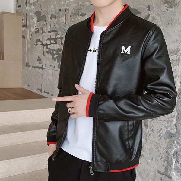 spring and autumn handsome leather jacket men's slim fit trend students korean-style coat versatile men leather jacket1, Black
spring and autumn handsome leather jacket men's slim fit trend students korean-style coat versatile men leather jacket1, Black