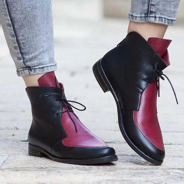 new women ankle boots fashion warm leather black short boots soft lace up low heels autumn winter women shoes booties vt15921
new women ankle boots fashion warm leather black short boots soft lace up low heels autumn winter women shoes booties vt15921
