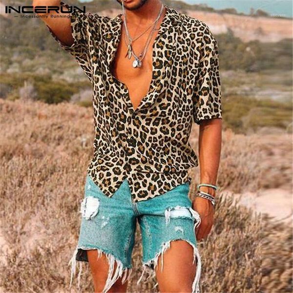 incerun fashion shirt men leopard print short sleeve lapel casual hawaiian 2020 summer shirts men camisa streetwear s-5xl1, White;black
incerun fashion shirt men leopard print short sleeve lapel casual hawaiian 2020 summer shirts men camisa streetwear s-5xl1, White;black