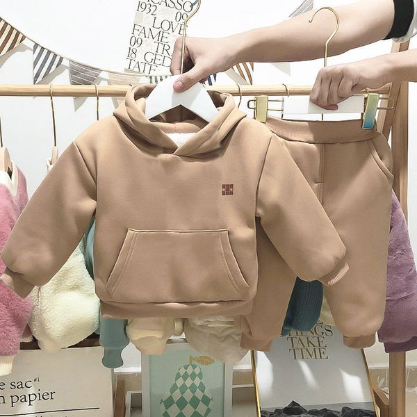 fashion newborn 2020 baby girl boy clothes set hoodie and pant warm fleece lining bebe hooded suit winter clothing set 0- lj201223, White
fashion newborn 2020 baby girl boy clothes set hoodie and pant warm fleece lining bebe hooded suit winter clothing set 0- lj201223, White
