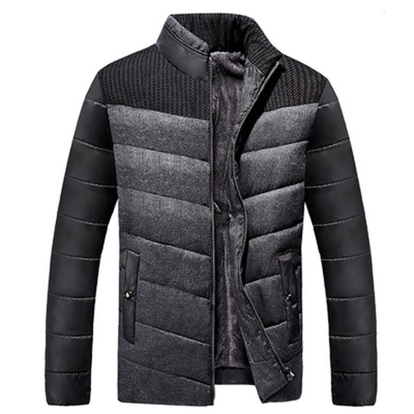 5xl winter men's down&cotton jacket fleece thick thermal patchwork coats casual stand collar warm parka kg-332, Black
5xl winter men's down&cotton jacket fleece thick thermal patchwork coats casual stand collar warm parka kg-332, Black