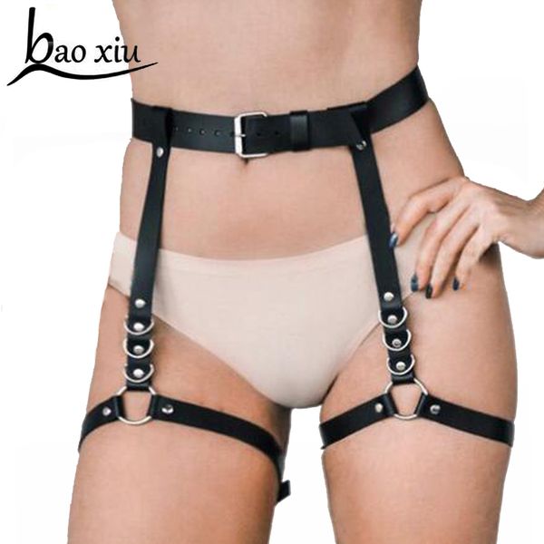 new women leg bondage leather belt body leg chain cage punk sculpting elastic harness waist belt straps vintage accessories 201120, Black;brown
new women leg bondage leather belt body leg chain cage punk sculpting elastic harness waist belt straps vintage accessories 201120, Black;brown
