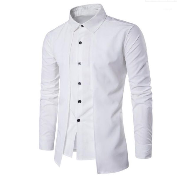 double placket shirt handsome boy novelty streetwear gentleman white wedding blouse business office casual blusa england style1, White;black
double placket shirt handsome boy novelty streetwear gentleman white wedding blouse business office casual blusa england style1, White;black