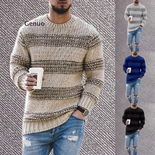 men's sweaters sweater men winter youthful round neck stripe loose type warm long sleeve knitted, White;black
men's sweaters sweater men winter youthful round neck stripe loose type warm long sleeve knitted, White;black