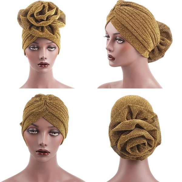 beanie/skull caps 1pc elegant big flower glitter turban hat muslim cap women head wrap headwear, Blue;gray
beanie/skull caps 1pc elegant big flower glitter turban hat muslim cap women head wrap headwear, Blue;gray