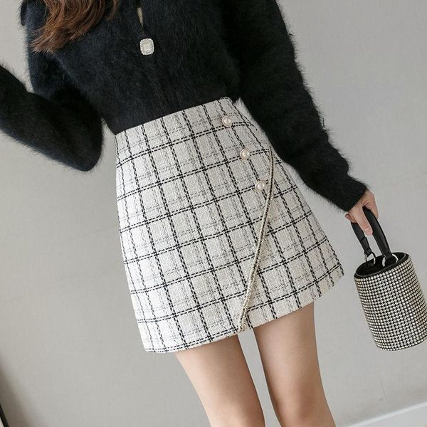 skirts checked woolen skirt fall winter women korean elegant plaid jupe femme cute bottoms ladies clothes short mini faldas, Black
skirts checked woolen skirt fall winter women korean elegant plaid jupe femme cute bottoms ladies clothes short mini faldas, Black