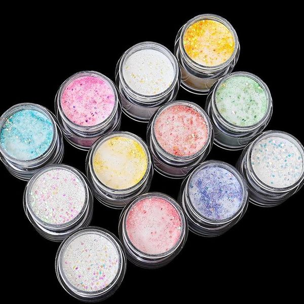 12bottles/set dipping powder nail art holographic glitter acrylic chrome pigment extention powder luminous sequins dus qylmbw, Silver;gold
12bottles/set dipping powder nail art holographic glitter acrylic chrome pigment extention powder luminous sequins dus qylmbw, Silver;gold