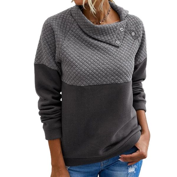 women's sweaters women slant turn down collar long sleeve patchwork sweatshirt pullover blouse, White;black
women's sweaters women slant turn down collar long sleeve patchwork sweatshirt pullover blouse, White;black