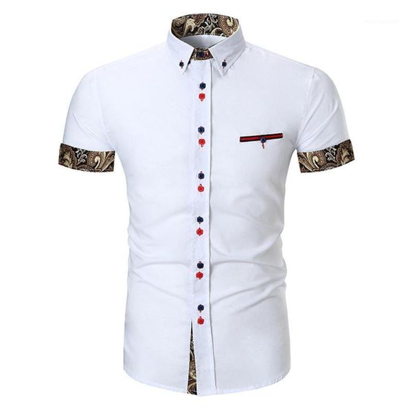 missky summer men shirt short sleeve fashion button design lapel shirt with pocket matching color cotton male 1, White;black
missky summer men shirt short sleeve fashion button design lapel shirt with pocket matching color cotton male 1, White;black