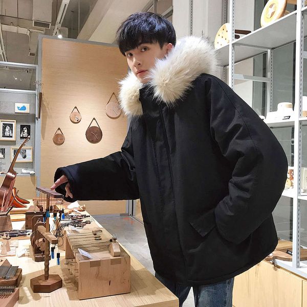 tooling men's korean cool clothes coat winter men long couple cotton padded jacket fashion brand bread, Black
tooling men's korean cool clothes coat winter men long couple cotton padded jacket fashion brand bread, Black