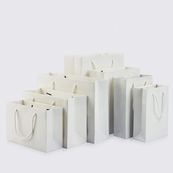 10pcs / white portable paper bag holiday packaging gift storage clothing shopping bag support printing 1 color simple logo1
10pcs / white portable paper bag holiday packaging gift storage clothing shopping bag support printing 1 color simple logo1