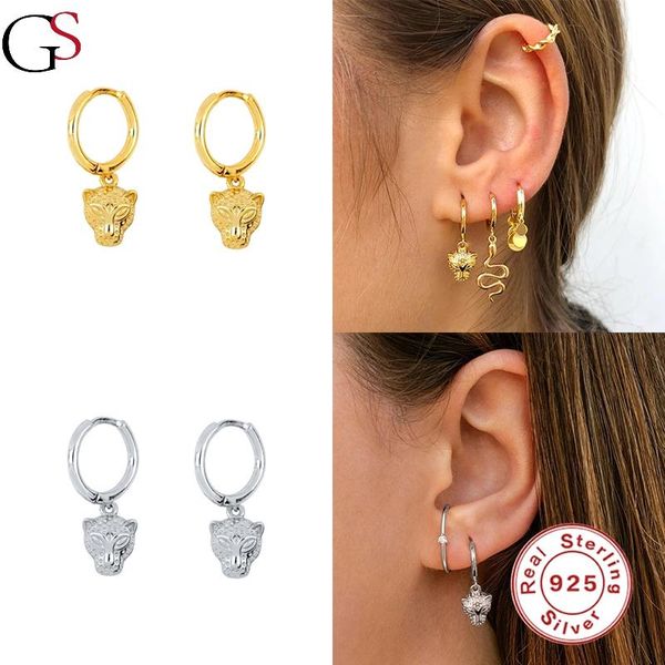 GS Leopard Head Hanging Hoop Earring For Women 925 Sterling Silver Piercing Luxury Huggie Earrings 2021 Fashion Jewelry Gift, Golden;silver
GS Leopard Head Hanging Hoop Earring For Women 925 Sterling Silver Piercing Luxury Huggie Earrings 2021 Fashion Jewelry Gift, Golden;silver