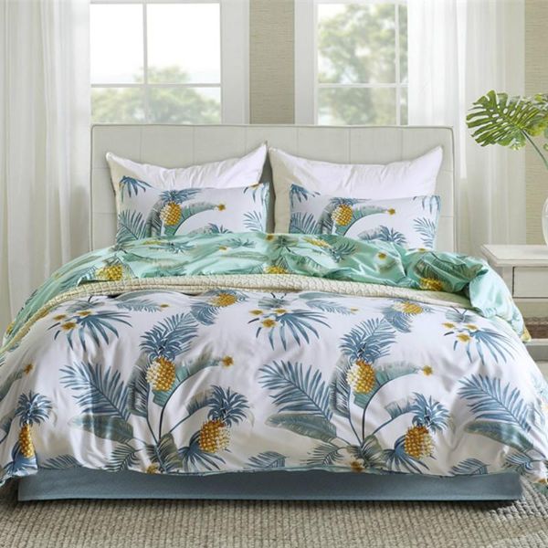 bedding sets set size 2/3pcs ab side pillowcase duvet cover pineapple leaves reactive printing home bedroom textile
bedding sets set size 2/3pcs ab side pillowcase duvet cover pineapple leaves reactive printing home bedroom textile