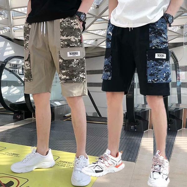men's shorts side strap cargo baggy hip hop multi pockets streetwear short pants 2021 summer male trousers, White;black
men's shorts side strap cargo baggy hip hop multi pockets streetwear short pants 2021 summer male trousers, White;black